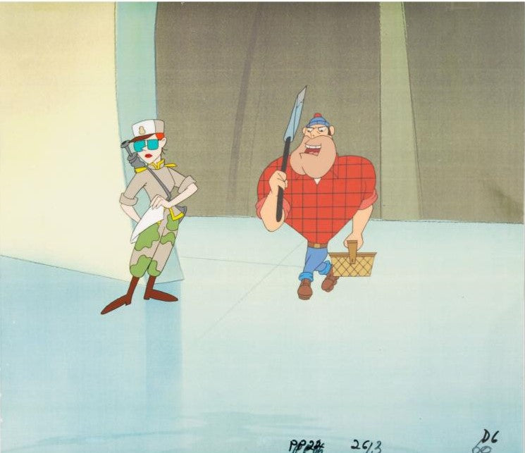 The Pink Panther Show MGM United Artists Original Production Animation Cel with Paired Pencil Sketches