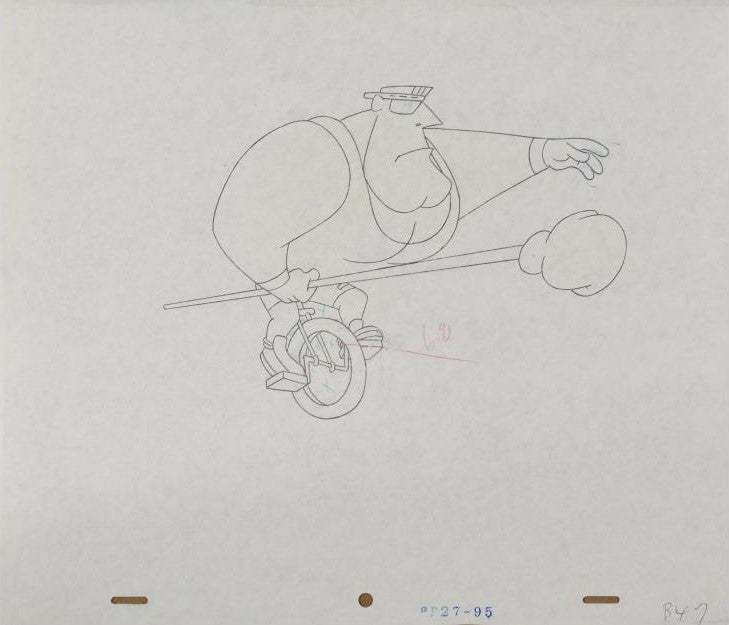 The Pink Panther Show MGM United Artists Production Animation Cel with Paired Pencil Sketch