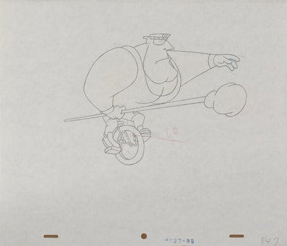 The Pink Panther Show MGM United Artists Production Animation Cel with Paired Pencil Sketch