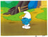 The Smurfs Hand Painted Production Animation Cel and Full Color Background