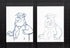Fred Flintstone Hanna Barbera Pencil Production Animation Drawings Matted