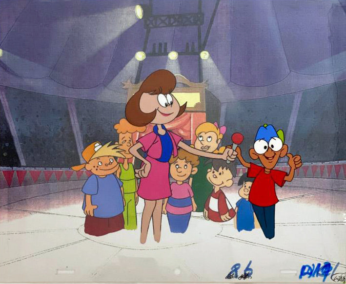 The Pink Panther Show MGM United Artists Original Production Animation Cel with Paired Pencil Sketches