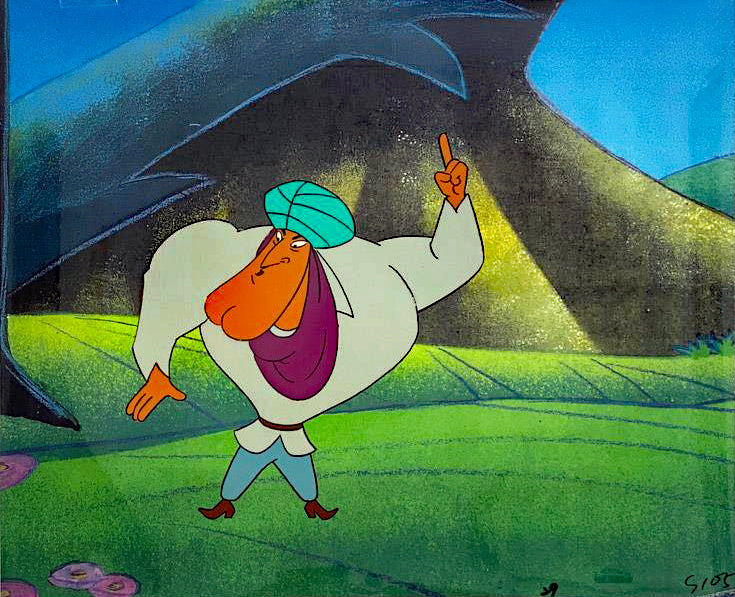 The Pink Panther Show MGM United Artists Original Production Animation Cel with Paired Pencil Sketch