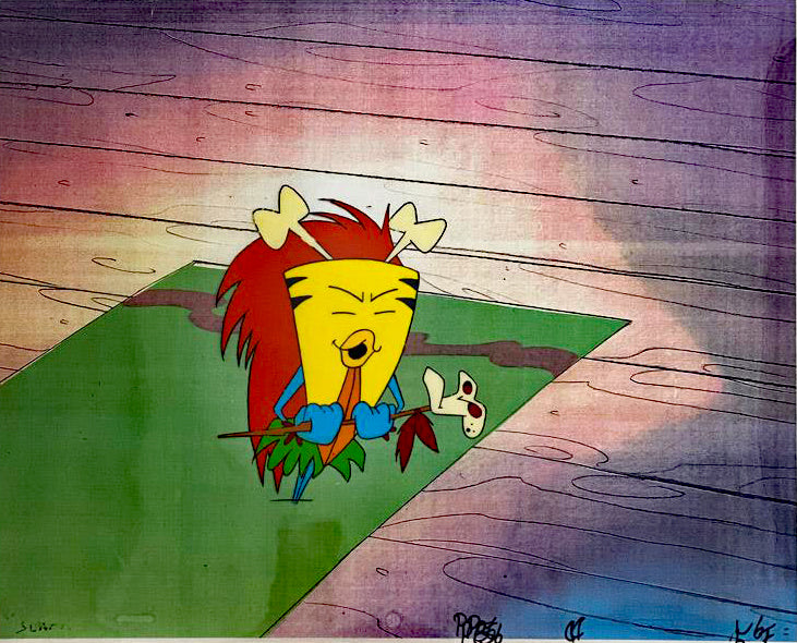 The Pink Panther Show MGM United Artists Original Production Animation Cel with Paired Pencil Sketch