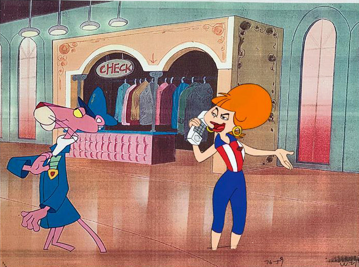 pink panther wallpaper, Pink Panther Production Cel