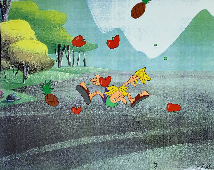 The Pink Panther Show Production Animation Cel with Paired Pencil Sketch