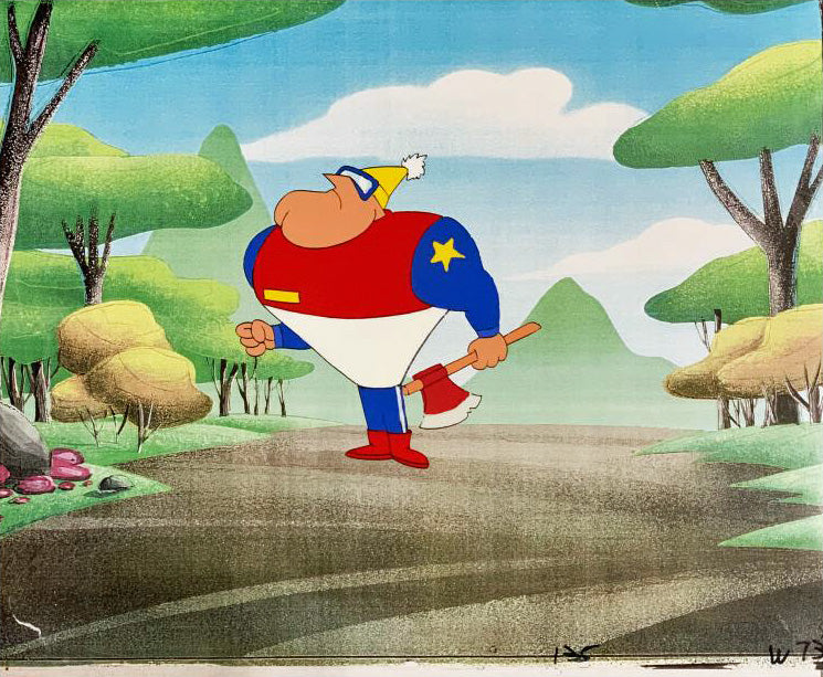 The Pink Panther Show Production Animation Cel and Paired Pencil Sketch