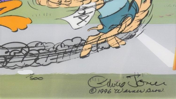 Chuck Jones Sausage Factory Hand Painted Animation Cel Artist Hand Signed and Numbered with Full Color Background