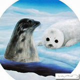 Save the Seals Wyland Diptych Lithograph Print Artist Hand Signed and Numbered