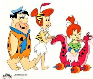 Hanna Barbera Animation Art Strolling With Pebbles Flintstones Sericel