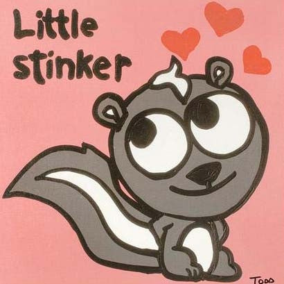 Little Stinker Todd Goldman Canvas Giclée Print Artist Hand Signed and Numbered