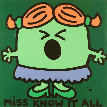 Miss Know It All Todd Goldman Canvas Giclée Print Artist Hand Signed and Numbered
