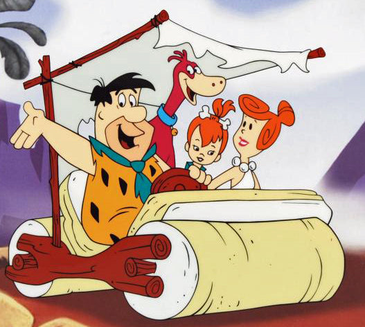 THE FLINTSTONES FAMILY CAR