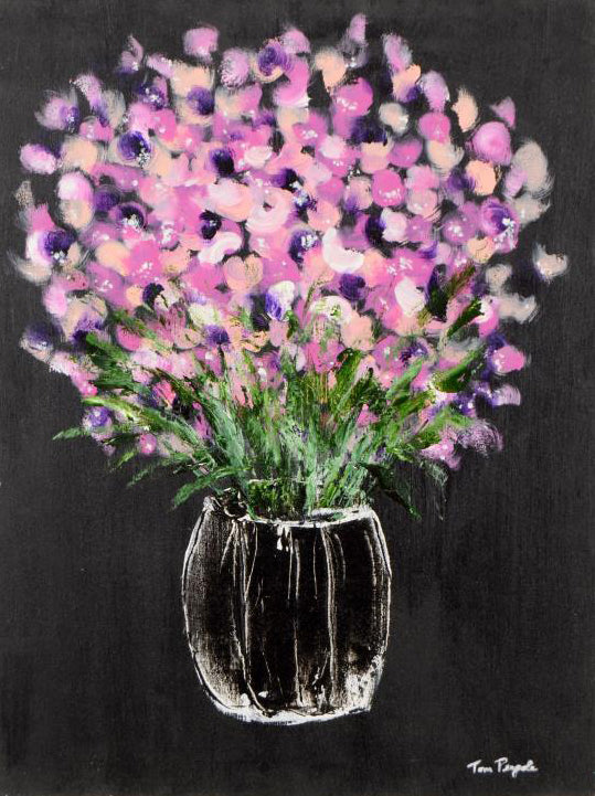 My Flowers Tom Pergola Original Acrylic Painting on Stretched Canvas Artist Hand Signed