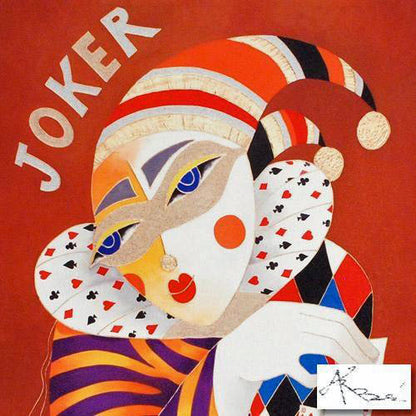 The Joker is Wild Arbe Ara Berberyan Canvas Giclée Print Artist Hand Signed and Numbered