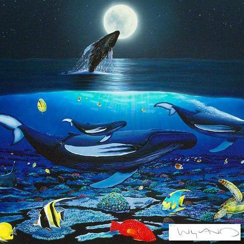 The Living Sea Wyland Canvas Giclée Print Artist Hand Signed and Numbered