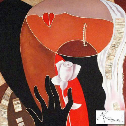 The Way to My Heart Arbe Ara Berberyan Canvas Giclée Print Artist Hand Signed and Numbered