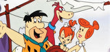 The Flintstones Family Car Hanna Barbera Animation Art Sericel with a Full Color Background