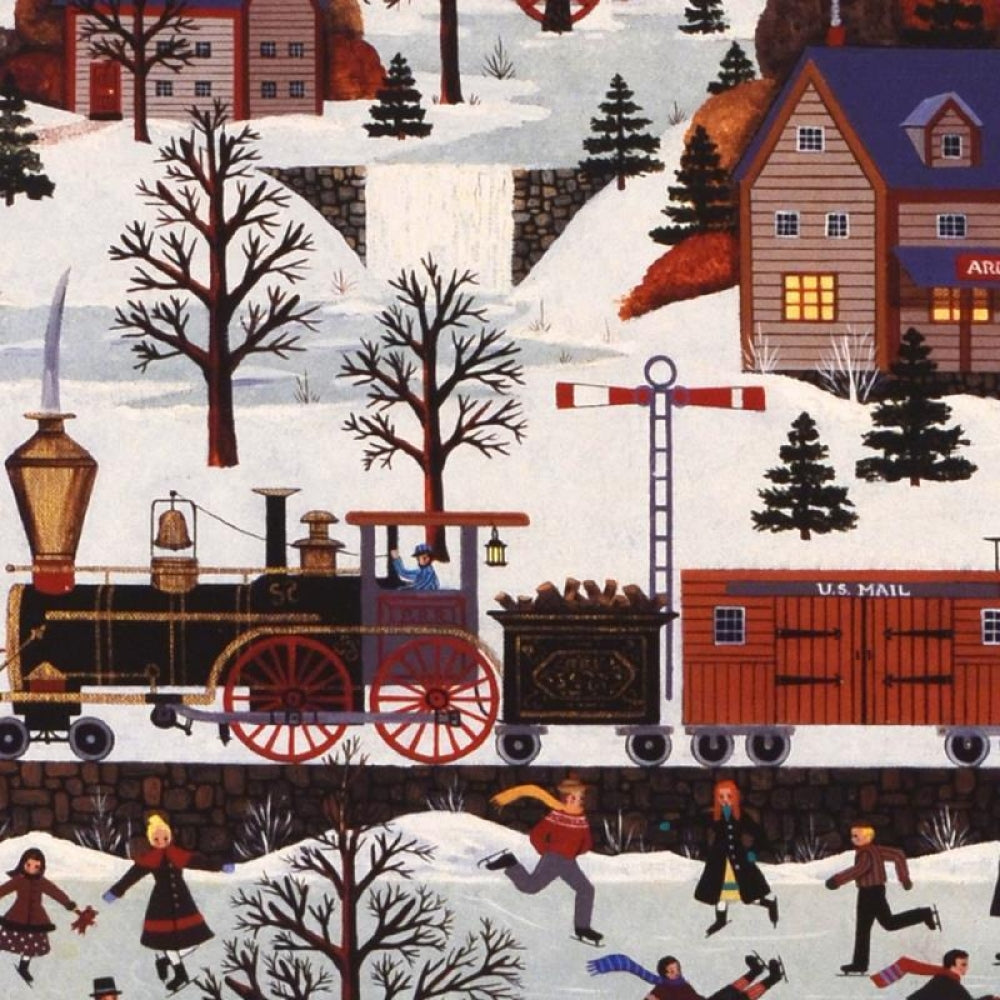 The View at Ardmore Junction Jane Wooster Scott Lithograph Print Artist Hand Signed and Numbered