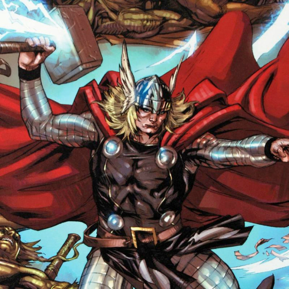 Thor Heaven and Earth 3 Marvel Comics Artist Pascal Alixe Canvas Giclée Print Numbered