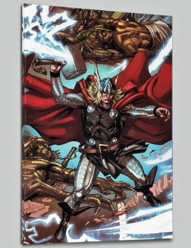 Thor Heaven and Earth 3 Marvel Comics Artist Pascal Alixe Canvas Giclée Print Numbered