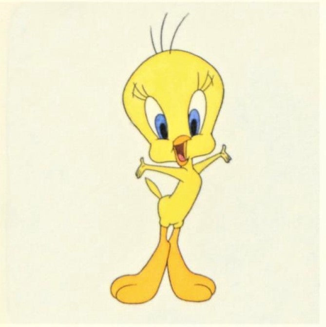 Tweety Bird Warner Bros Looney Tunes Hand Tinted Color Etching Numbered