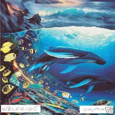 Two Worlds of Paradise Wyland and Walfrido Garcia Lithograph Print Wyland Hand Signed and Numbered