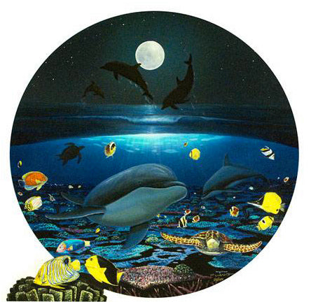 Moonlight Celebration Wyland Canvas Giclée Print Artist Hand Signed and Numbered