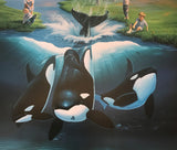 Keikos Dream Wyland and Jim Warren Lithograph Print Wyland Hand Signed and Numbered