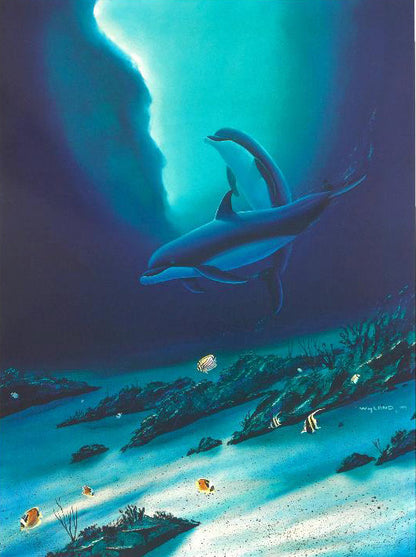 Ocean Children Wyland Lithograph Print Artist Hand Signed and Numbered