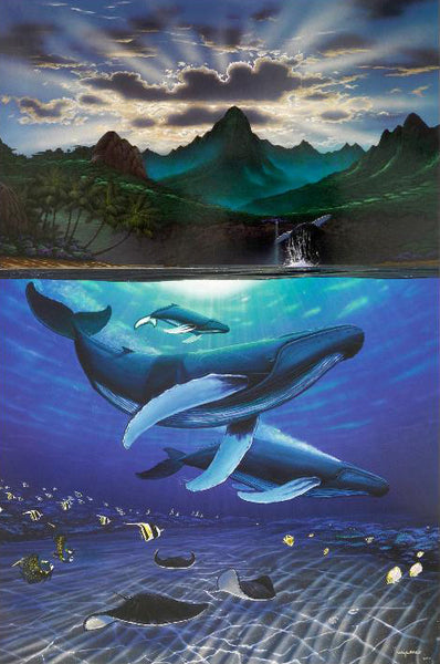 Dawn of Creation Wyland Fine Art Lithograph Print Artist Hand Signed and Numbered