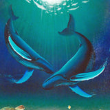 In the Company of Whales Wyland Canvas Giclée Print Artist Hand Signed and Numbered