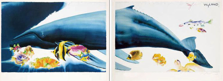 I Want to Dive into Your Ocean Wyland and Tracy Taylor Lithograph Print Artists Hand Signed and Numbered