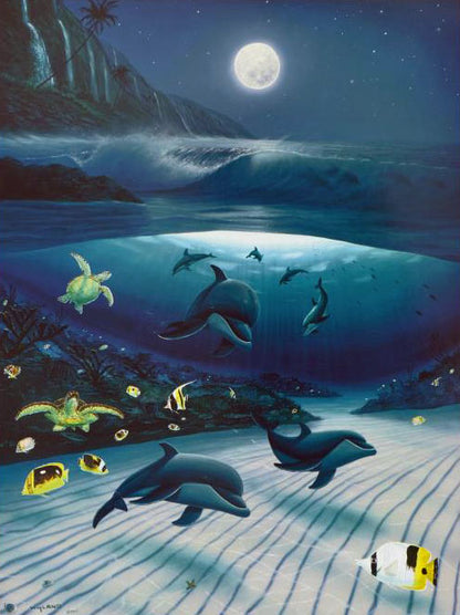 Mystical Waters Wyland Lithograph Print Artist Hand Signed and Numbered
