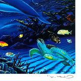 In the Company of Dolphins Wyland Artist Proof Mixed Media Artist Hand Signed and AP Numbered