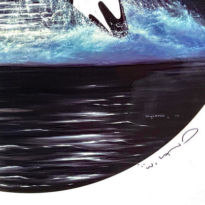 Orca Moon Wyland Mixed Media Artist Hand Signed and Numbered