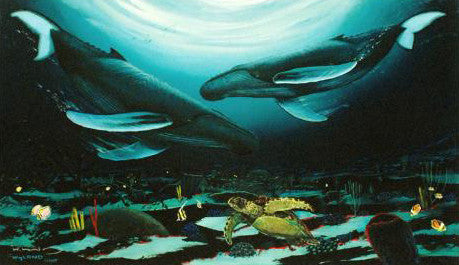 Humpback Dance Wyland Canvas Giclée Print Artist Hand Signed and Numbered
