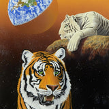Our Home Too III Tigers William Schimmel Serigraph Print Artist Hand Signed and Numbered
