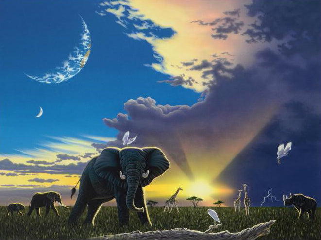 Paradise William Schimmel Giclée Print on Paper Artist Hand Signed and Numbered