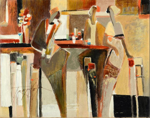 All That Jazz Yuri Tremler Serigraph Print on Wood Panel Artist Hand Signed and Numbered