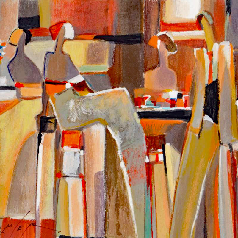 Untitled Yuri Tremler Serigraph Print Artist Hand Signed and Numbered