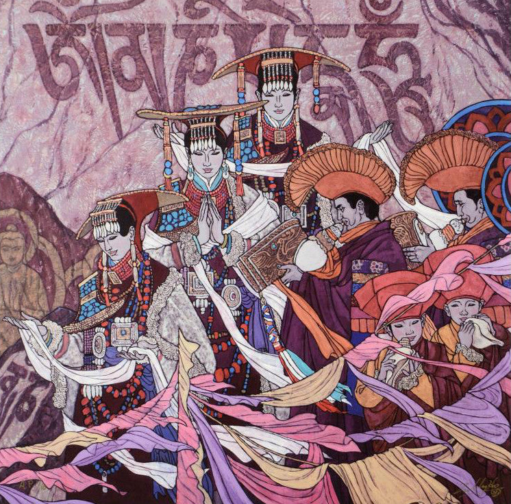 The Cloth that Binds Us Zu Ming Ho Artist Proof Canvas Giclée Print Artist Hand Signed and AP Numbered