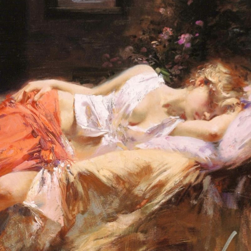 Day Dream Pino Daeni Canvas Giclée Print Artist Hand Signed and Numbered