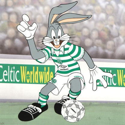 Bugs Bunny Celtic Football Club Warner Bros Fine Art Mixed Media Print Numbered