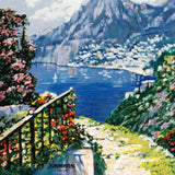 The Road to Positano Howard Behrens Serigraph Print Artist Hand Signed and Numbered