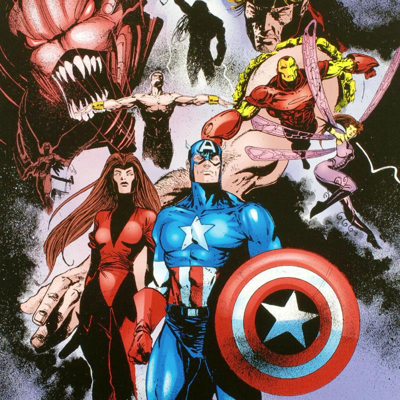 Avengers 99 Annual Marvel Comics Artist Leonardo Manco Canvas Giclee Print Stan Lee Hand Signed and Numbered