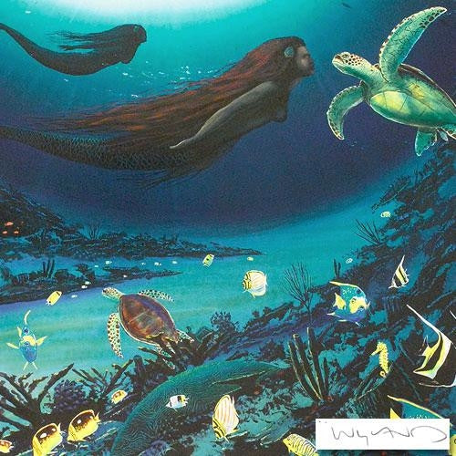 Siren of the Sea Wyland Lithograph Print Artist Hand Signed and Numbered