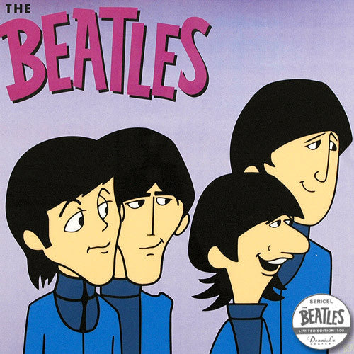 She Loves You DenniLu Beatles Sericel with Full Color Lithograph Background Apple Corps Ltd Authorized