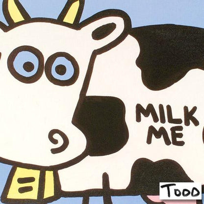 Milk Me Todd Goldman Canvas Giclée Print Artist Hand Signed and Numbered