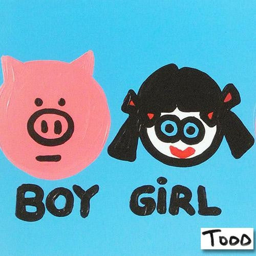 Boy Girl Boy Girl Todd Goldman Fine Art Canvas Giclée Print Artist Hand Signed and Numbered